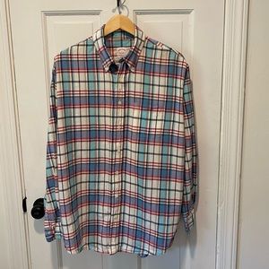 Men’s Brooks Brothers casual plaid button down L